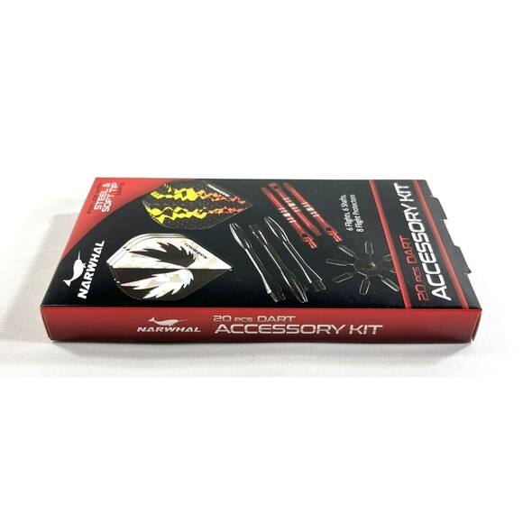NARWHAL 20 Piece Dart Accessory Kit For Steel & Soft Tip Darts Adult Game Sport - Picture 3 of 6